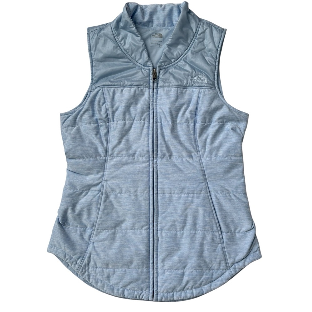 The North Face Pseudio Vest Women’s S Quilted Light Icy Blue Spring Layering